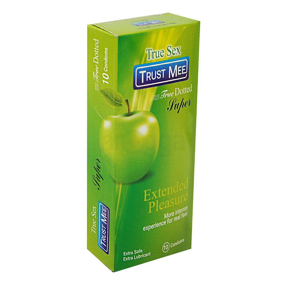 Trust Mee True Dotted Apple Flavored Condom - 10Pcs Pack  