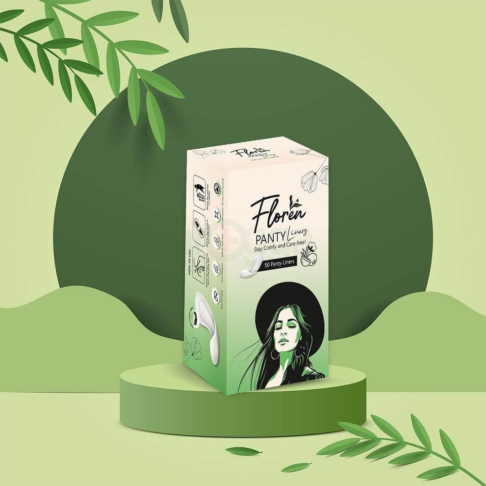 Floren Panty Liners for Women - 50Pcs  