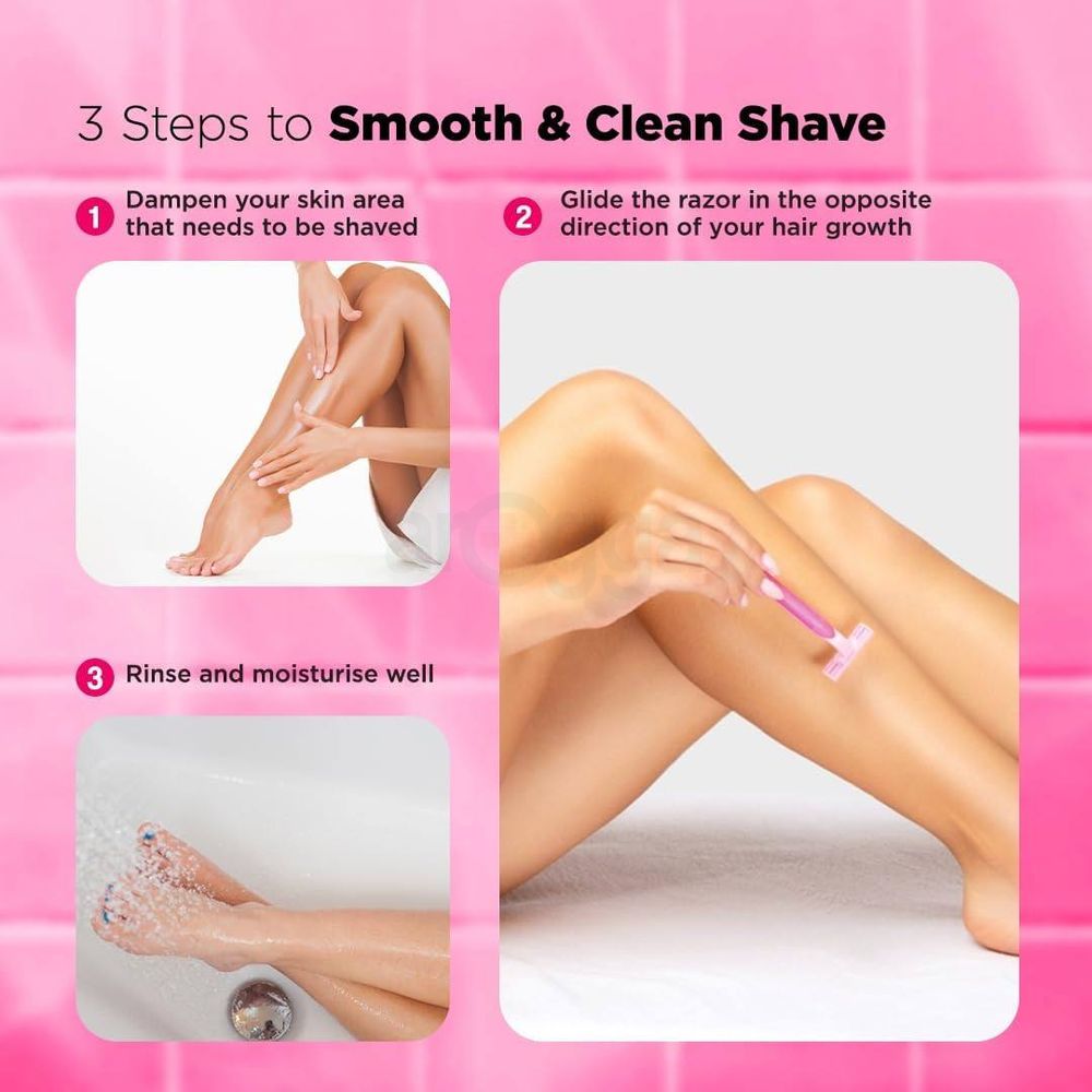 Floren Super Smooth 5 Blades Body Razor for Women with 3 Cartridges  