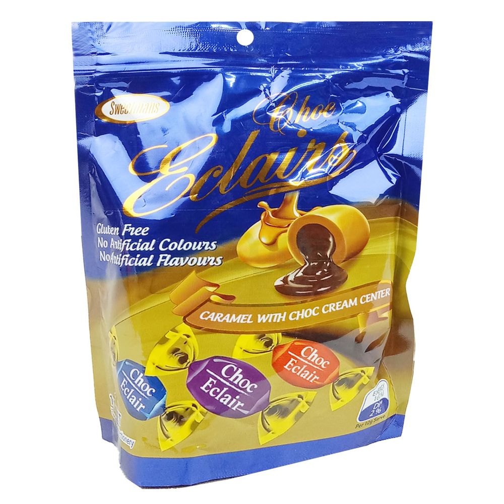 Eclairs Caramels With Chocolate Centre 170g  