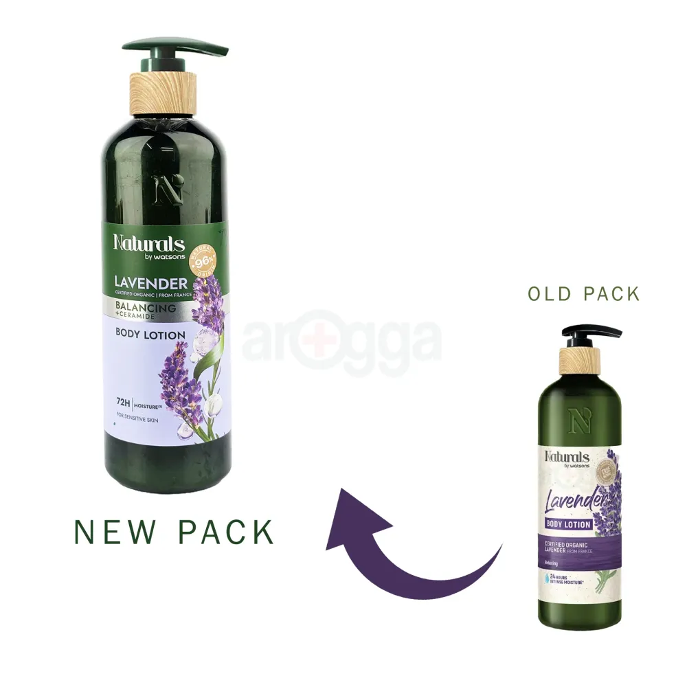 Naturals By Watsons Lavender 72hr Intensive Moisture Relaxing Body Lotion 490ml  