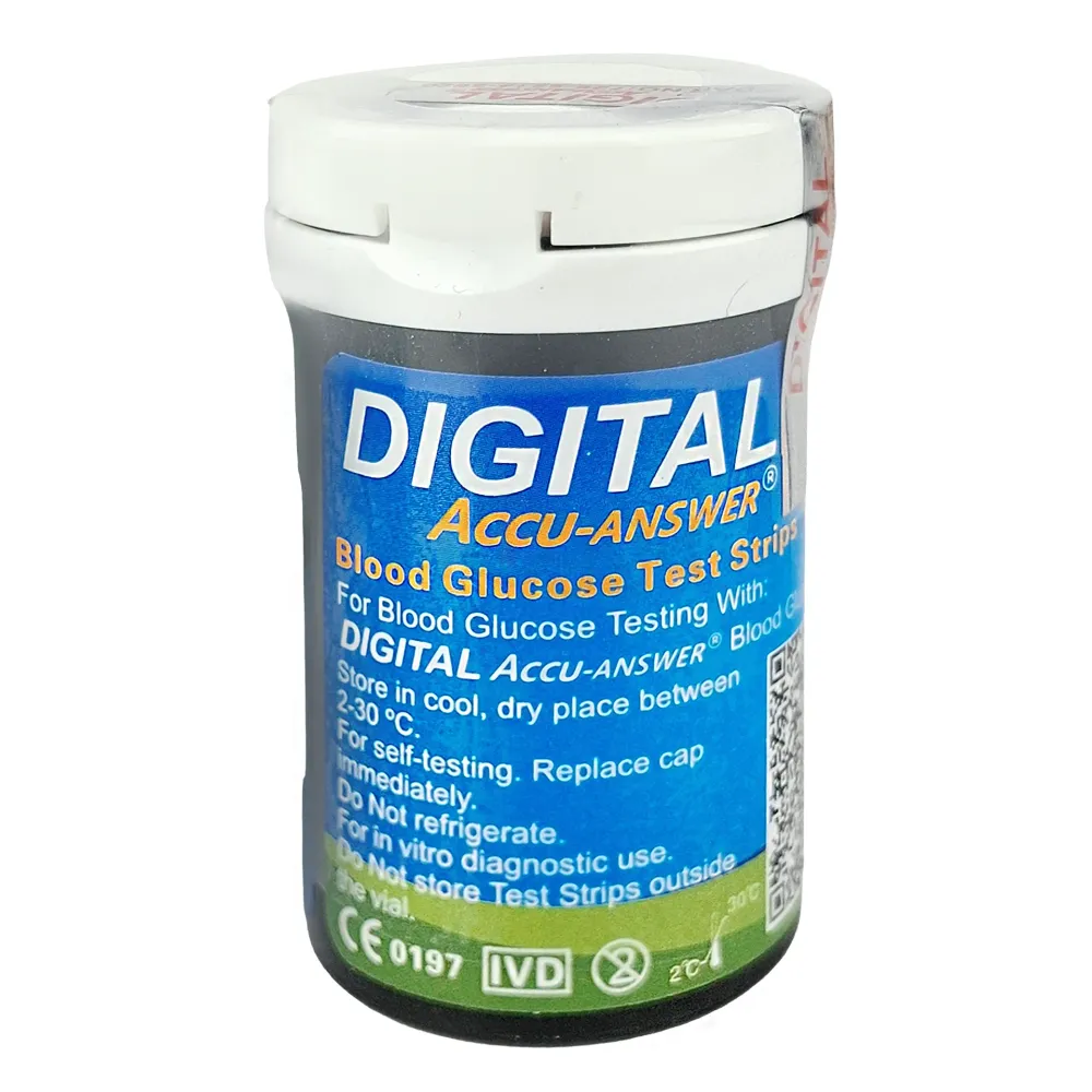 Digital Accu-Answer Blood Glucose Strip 25's Pack  