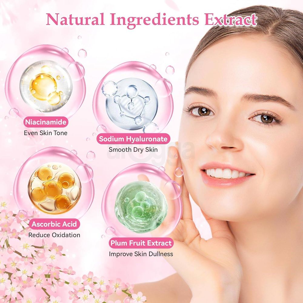 Fenyi Japan Cherry Blossom Skincare Set- Spring Awakening (Cleanser, Toner, Serum, Eye Cream, Facial Cream)  