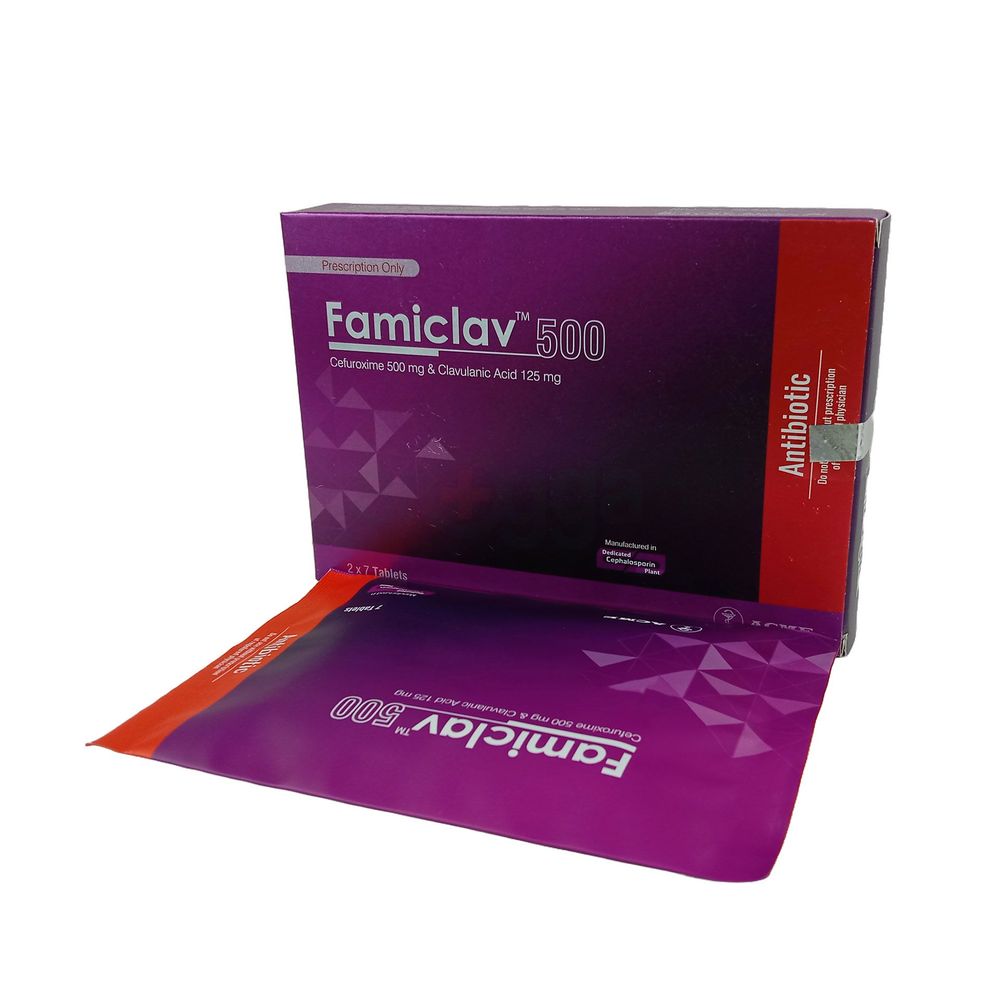 Famiclav 500mg+125mg Tablet