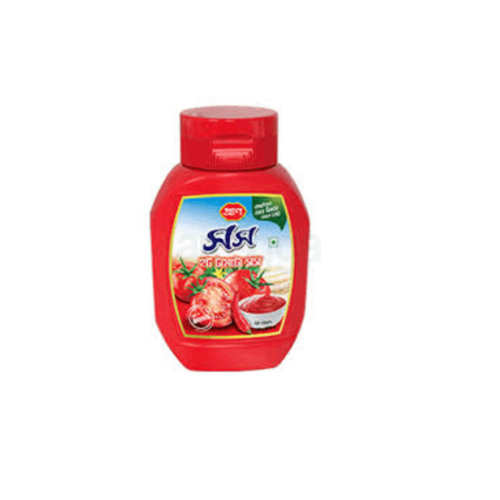 Pran Hot Tomato Sauce Plastic Jar 250gm  