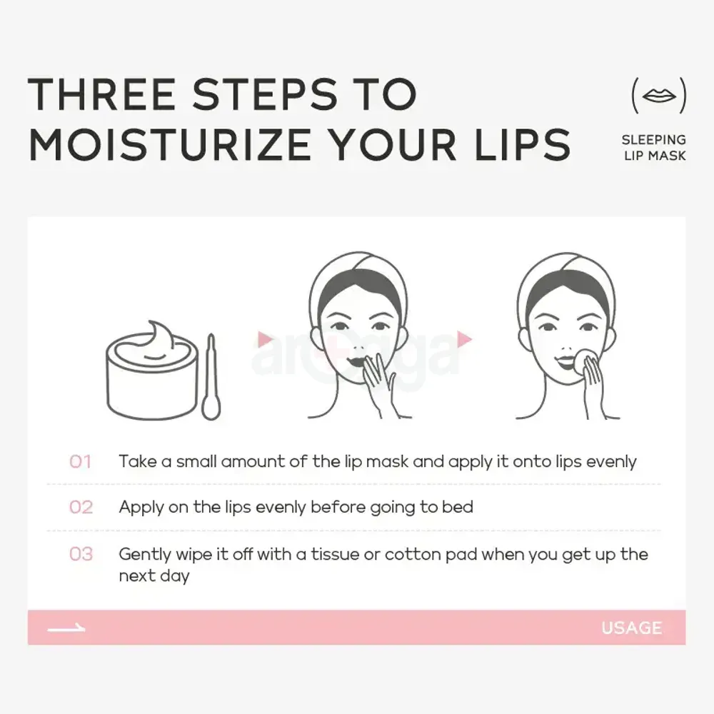 Quiyum Strawberry Sleeping Lip Mask  