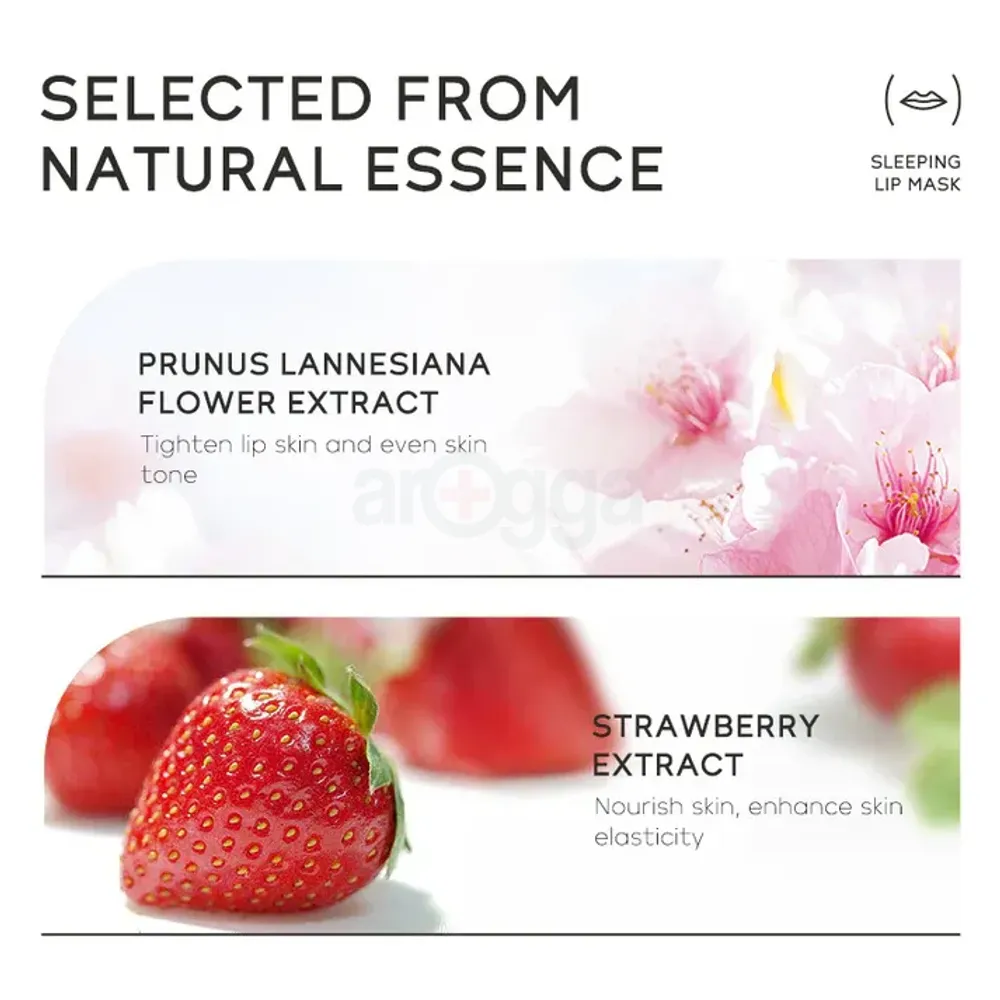 Quiyum Strawberry Sleeping Lip Mask  