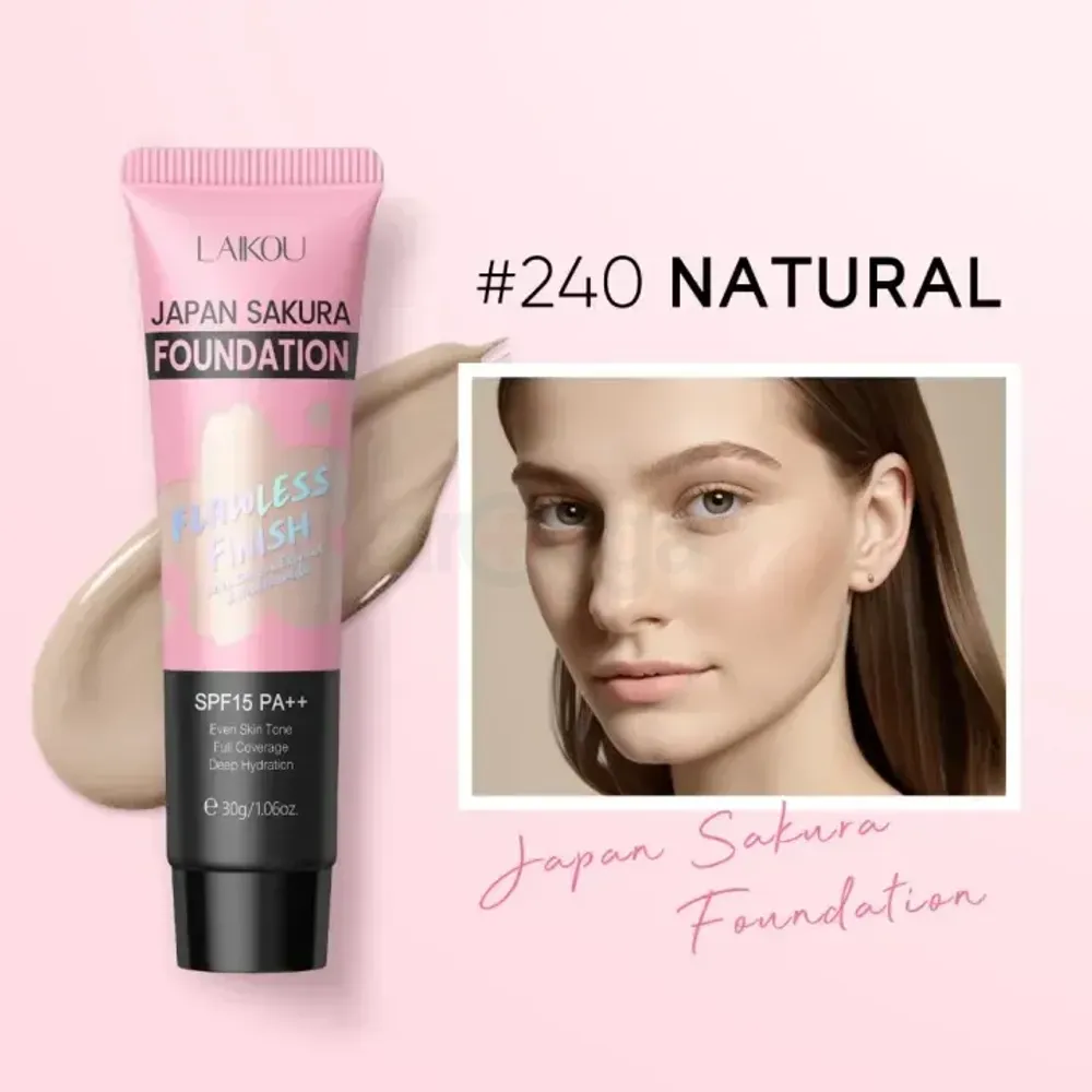 Laikou Japan Sakura Flawless Finish Foundation - Shade 240  