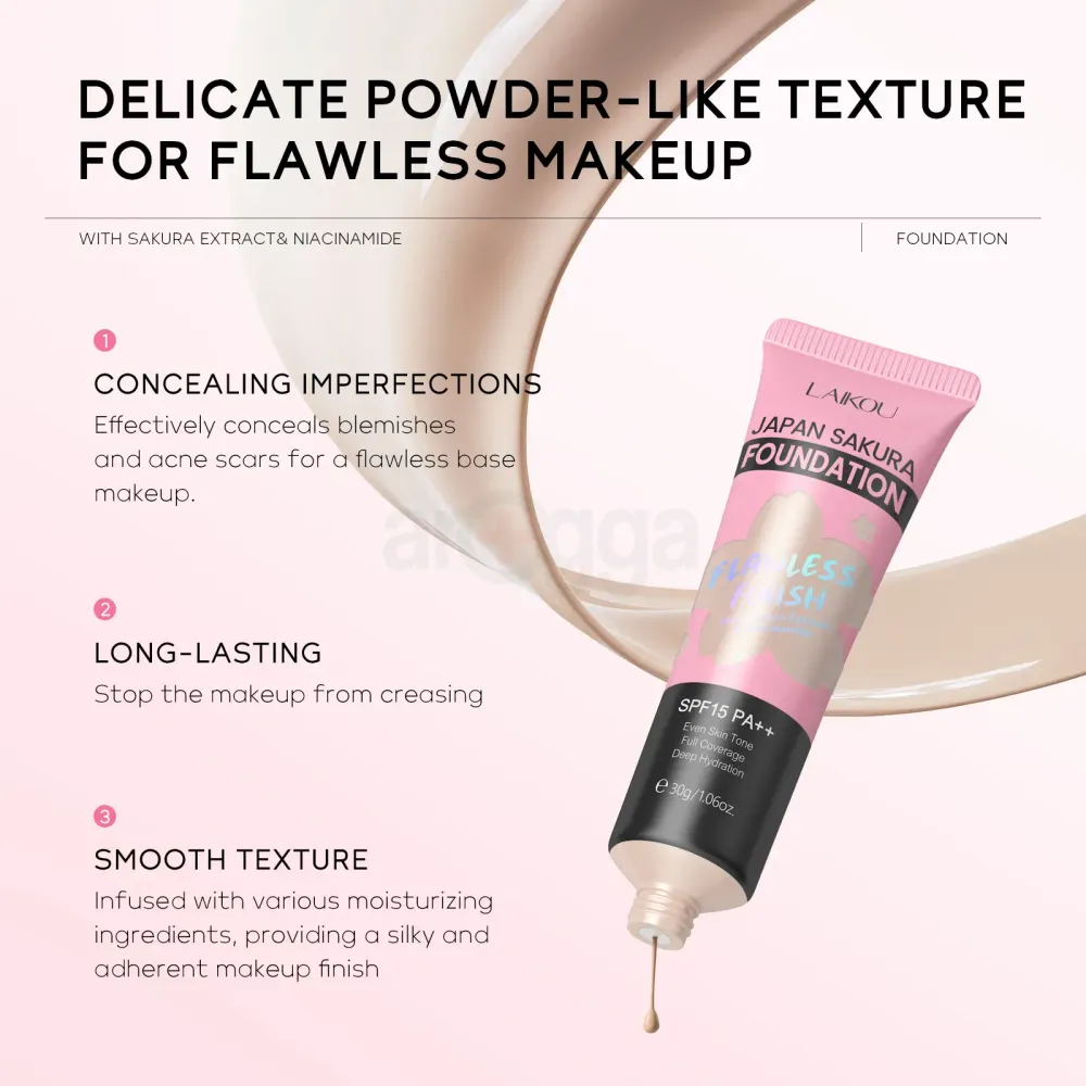 Laikou Japan Sakura Flawless Finish Foundation - Shade 240  