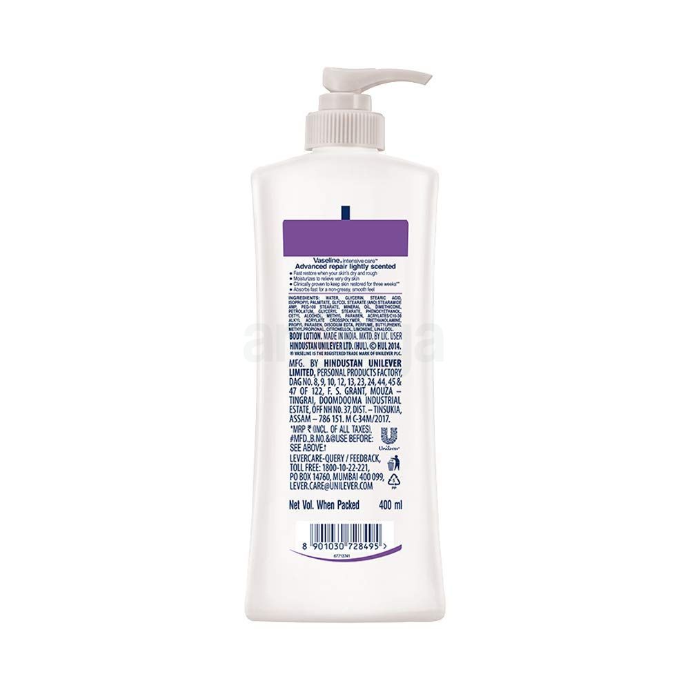 Vaseline Intensive Care Advanced Repair Lightly Fragranced Body Lotion for Very Dry Skin  