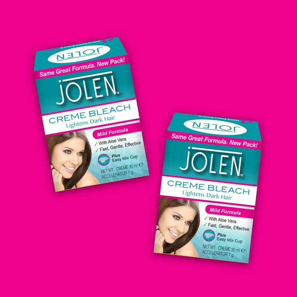 Jolen Creme Bleach Mild Formula for Lighting Dark Hair with Aloe Vera 30ml  