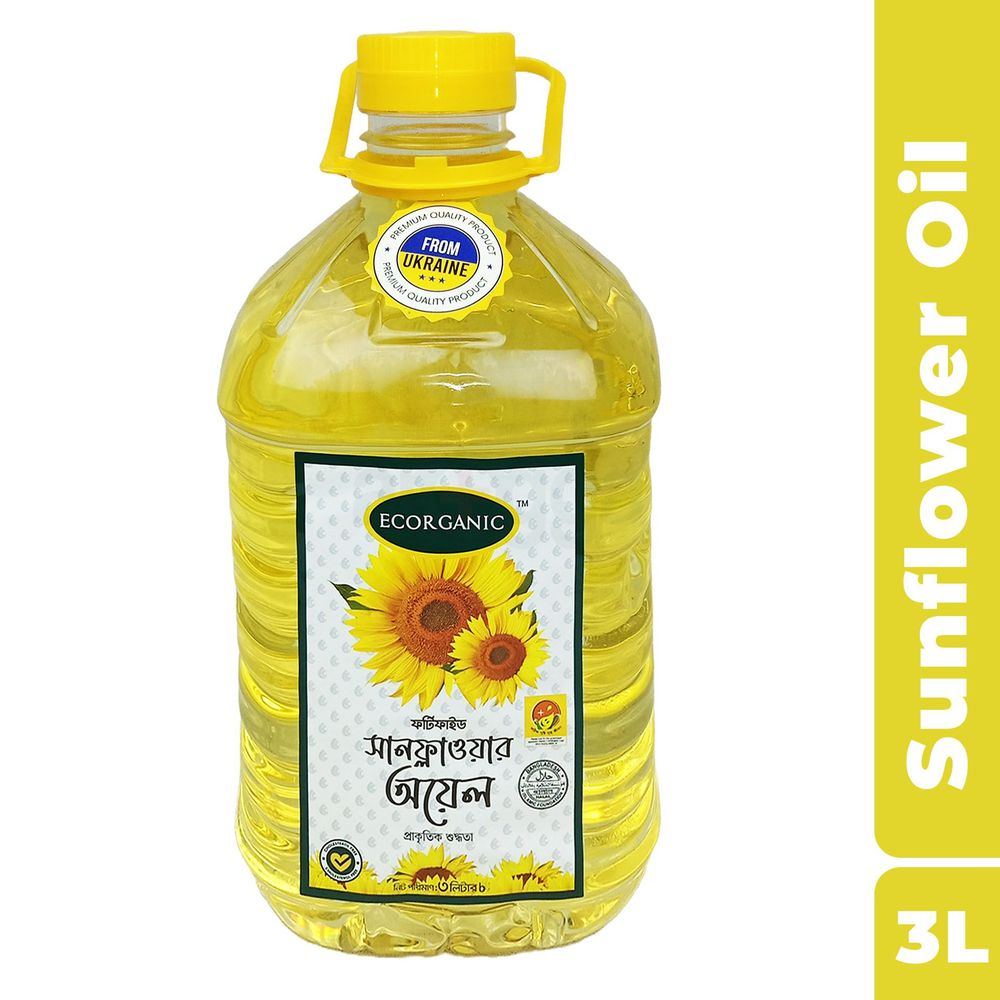 EC Organic Sunflower Oil - 3000ml (Pet)  