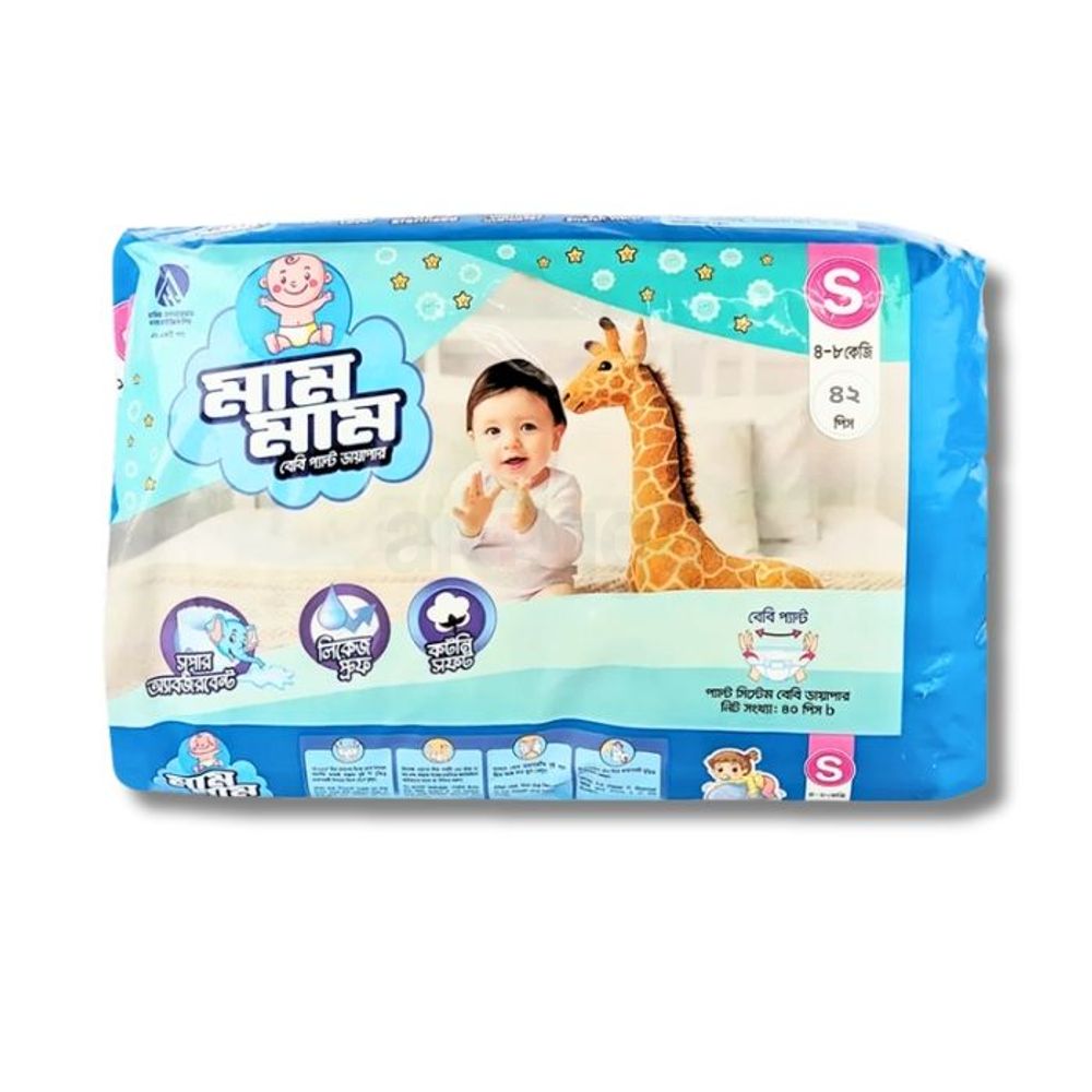Mum Mum Baby Pant Diaper 42Pcs S (4-8Kg)  