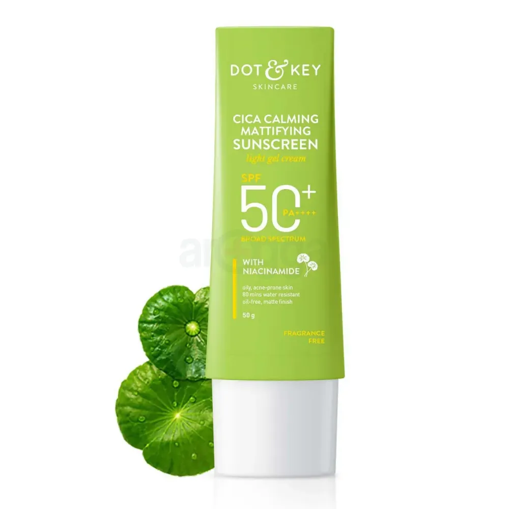 Dot and Key Cica Calming Mattifying Sunscreen SPF 50+ PA++++ with Niacinamide 50gm  