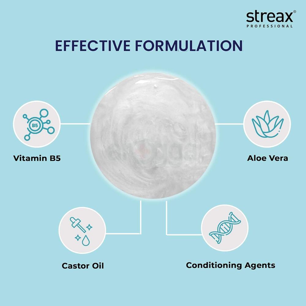 Streax Professional Vitariche Care Smooth and Shine Leave in Conditioner for Normal to Dry and Frizzy Hair  