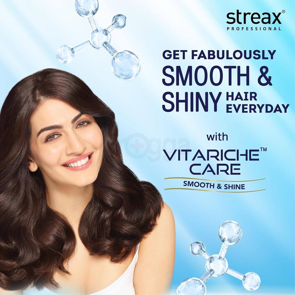 Streax Professional Vitariche Care Smooth and Shine Leave in Conditioner for Normal to Dry and Frizzy Hair  