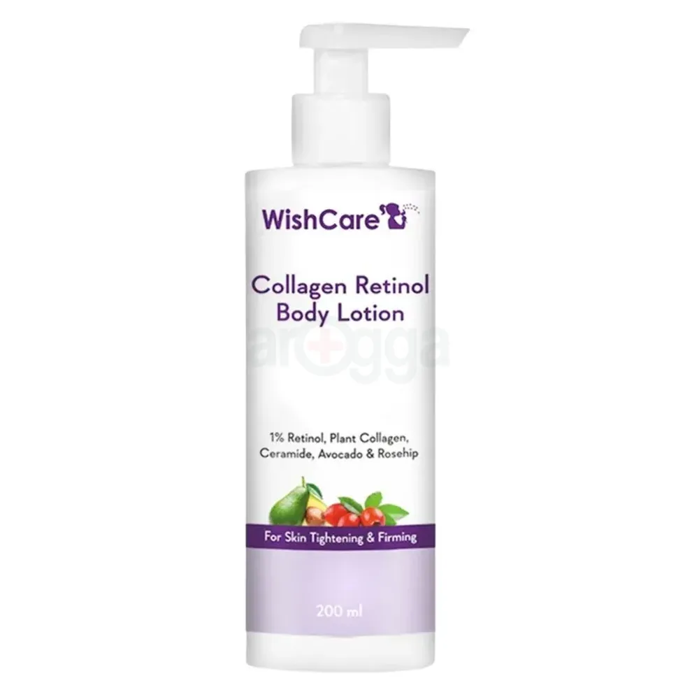 WishCare Collagen Retinol Body Lotion with 1% Retinol,Plant Collagen,Ceramide,Avocado and Rosehip for Skin Tightening and Firming  