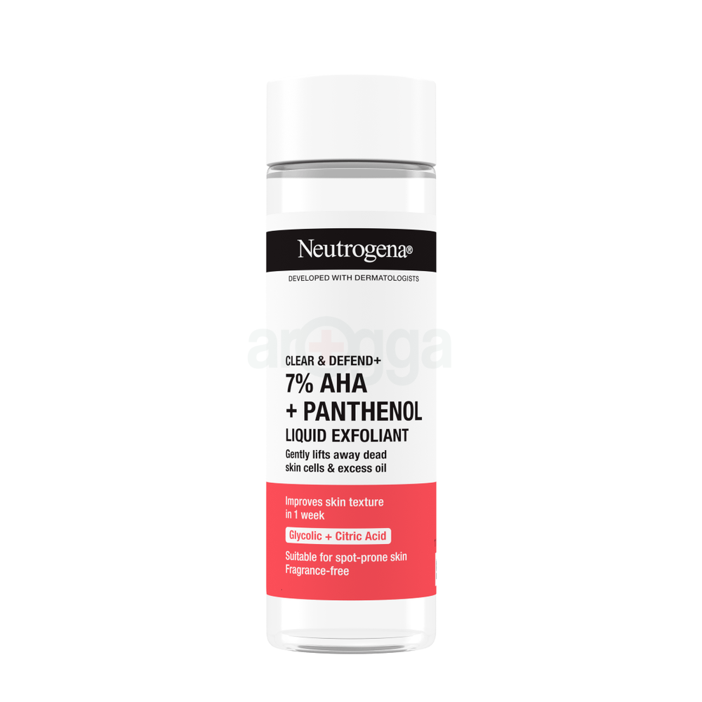 Neutrogena Clear & Defend+ 7% AHA & Panthenol Liquid Exfoliant for Spot Prone Skin  