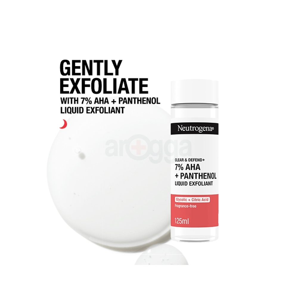 Neutrogena Clear & Defend+ 7% AHA & Panthenol Liquid Exfoliant for Spot Prone Skin  