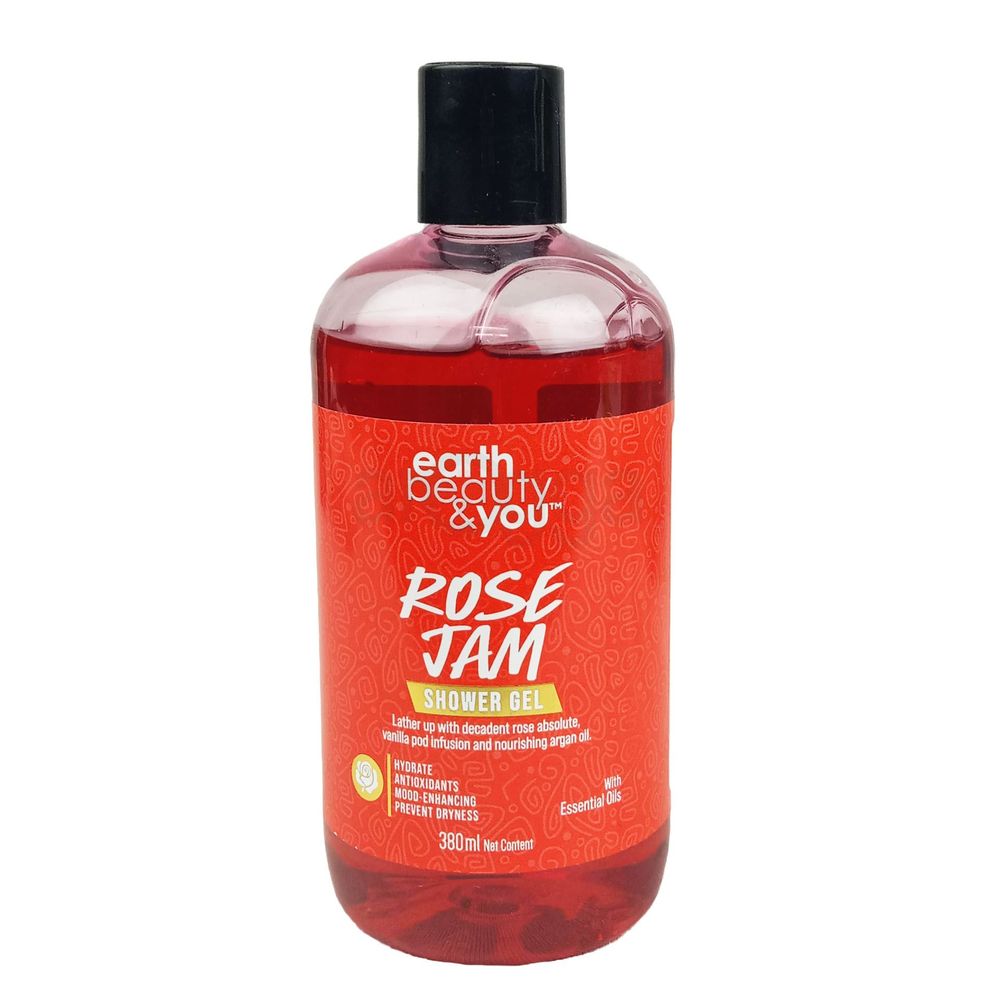 Earth Beauty & You Shower Gel Rose Jam  (380ml)  