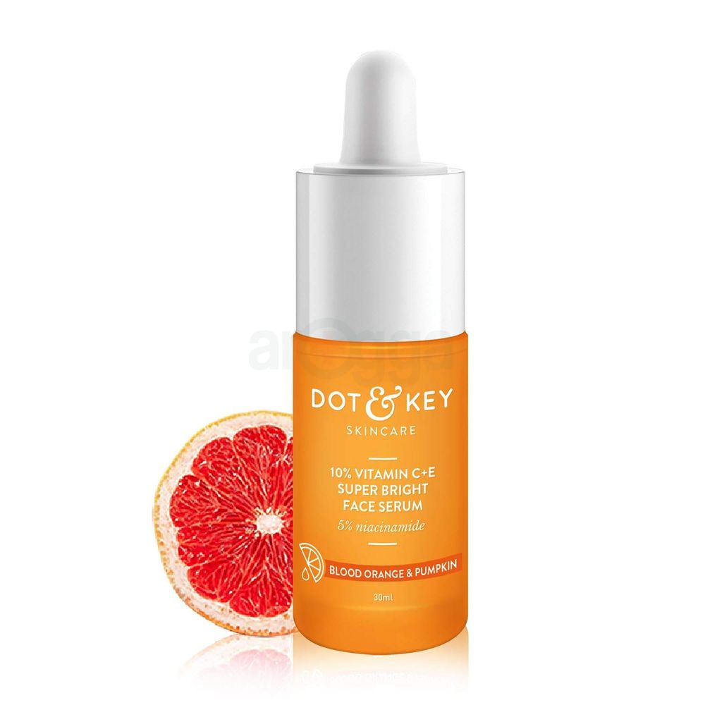 Dot and Key 10% Vitamin C+E Super Bright Face Serum with 5% Niacinamide with Blood Orange & Pumpkin  