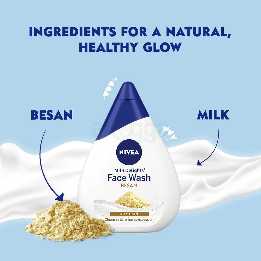 Nivea Milk Delights Face Wash Besan for Oily Skin 100 ml  