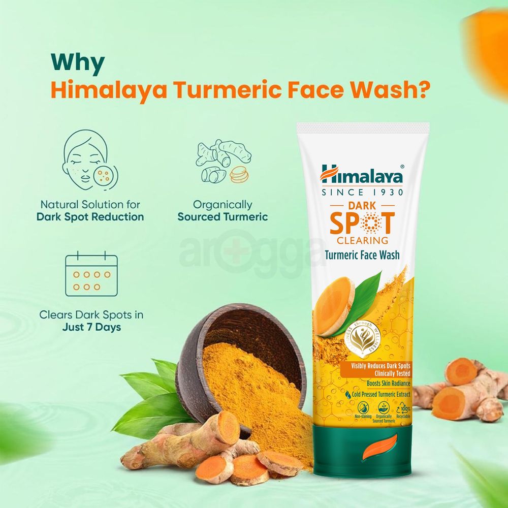 Himalaya Dark Spot Clearing Turmeric Face Wash-100ml  