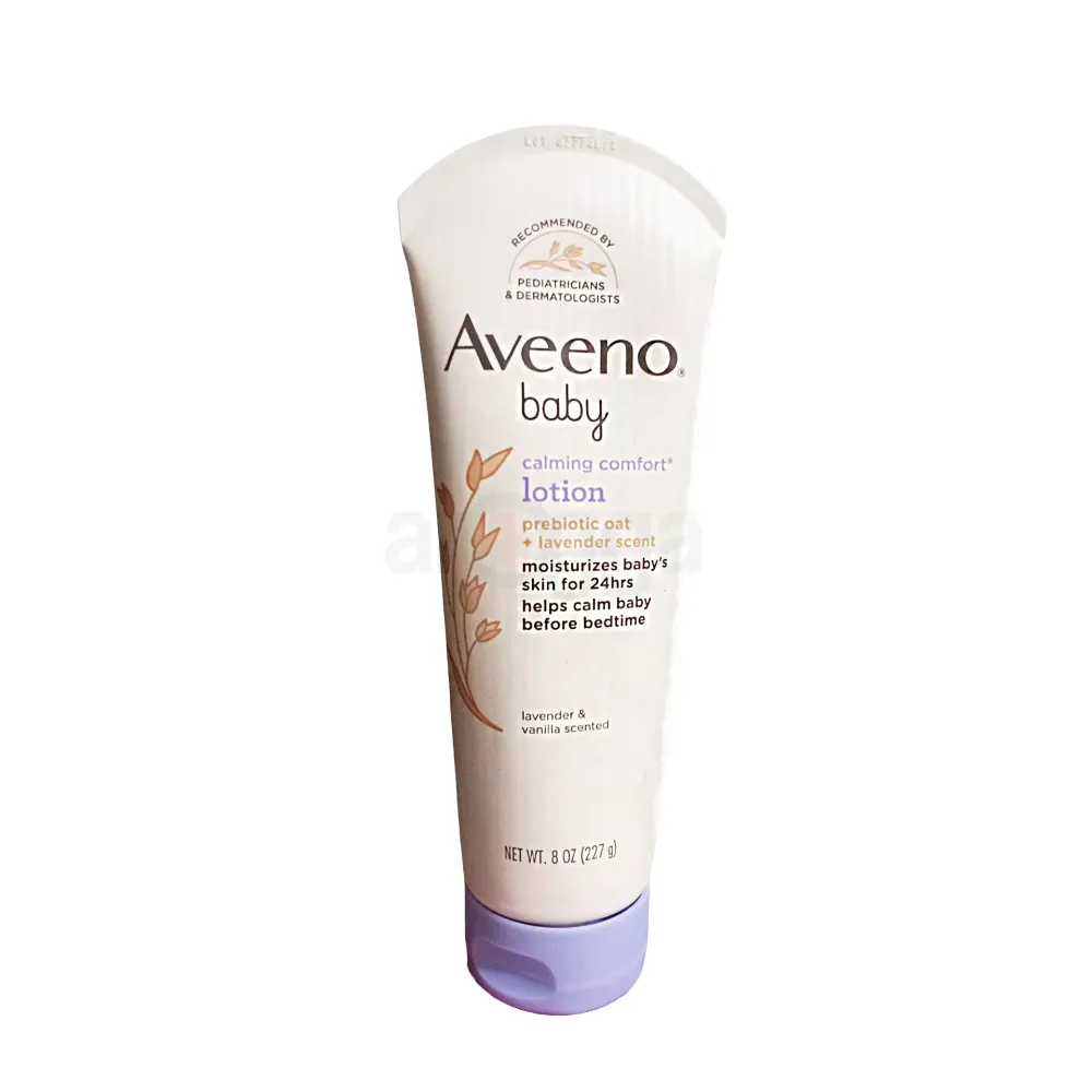 Aveeno Baby Calming Comfort Lotion with prebiotic Oat, Lavender & Vanilla Scent 227g  