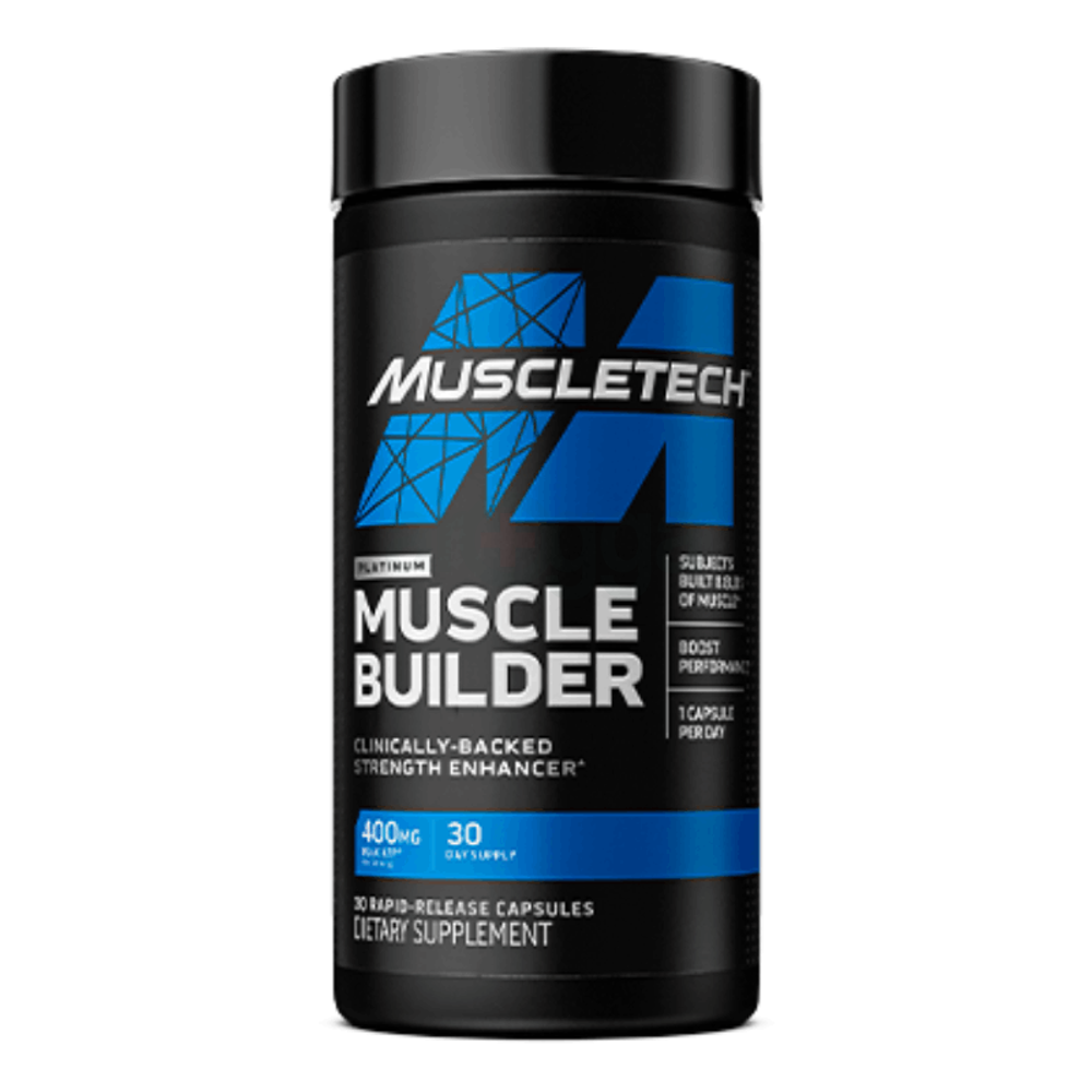 Muscletech Platinum Muscle Builder Clinically-Backed Strength Enhancer 30 Capsules  