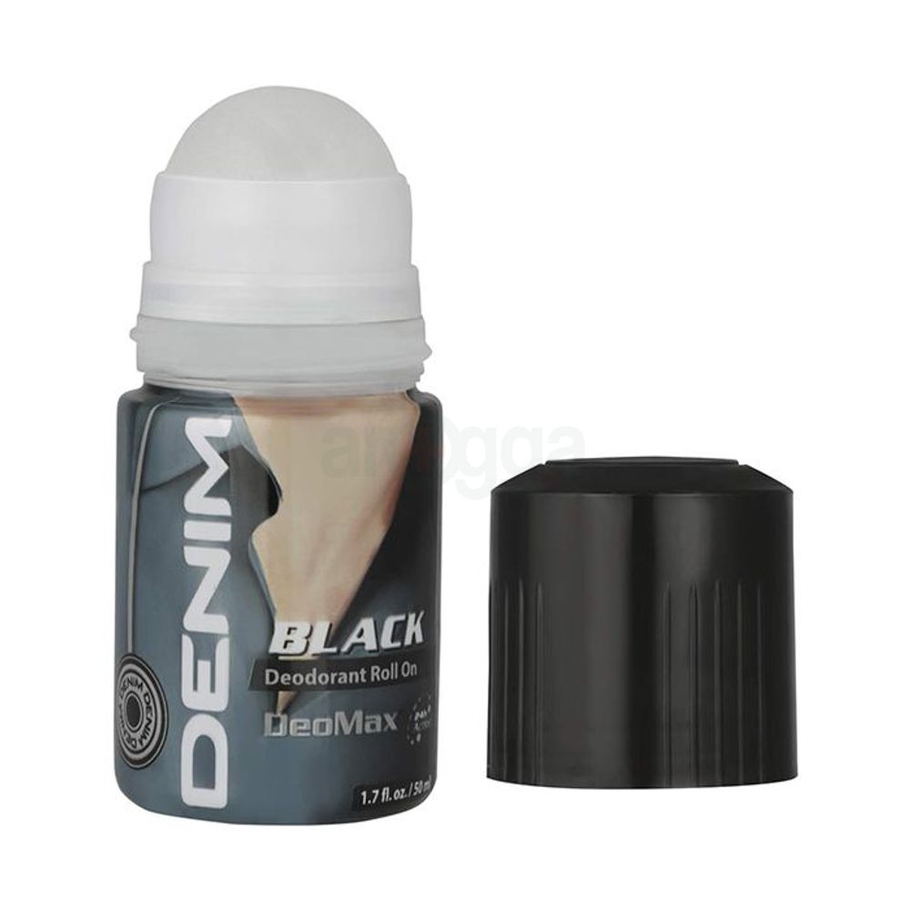 Denim Black 24hr Deomax Deodorant Roll On 50ml  
