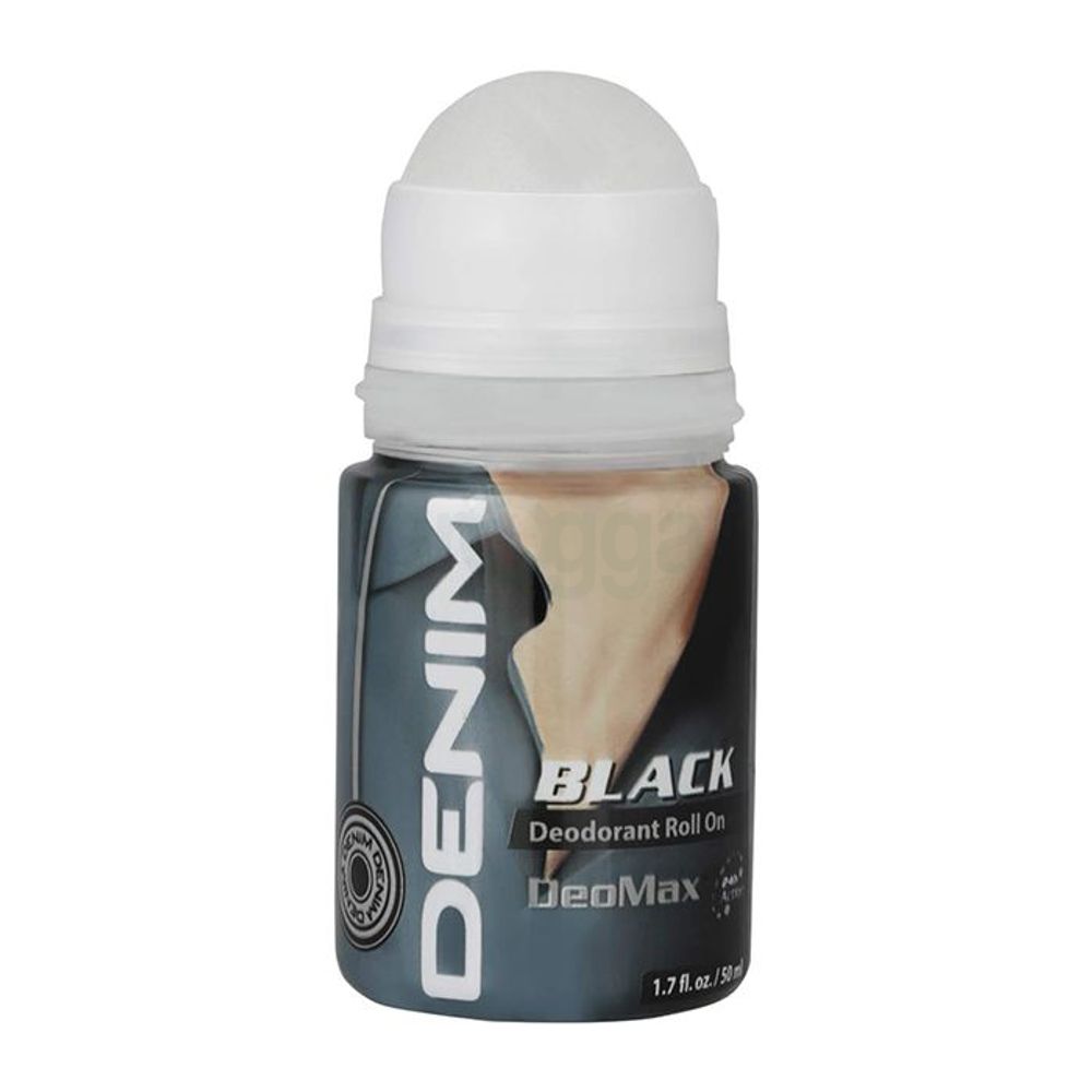Denim Black 24hr Deomax Deodorant Roll On 50ml  