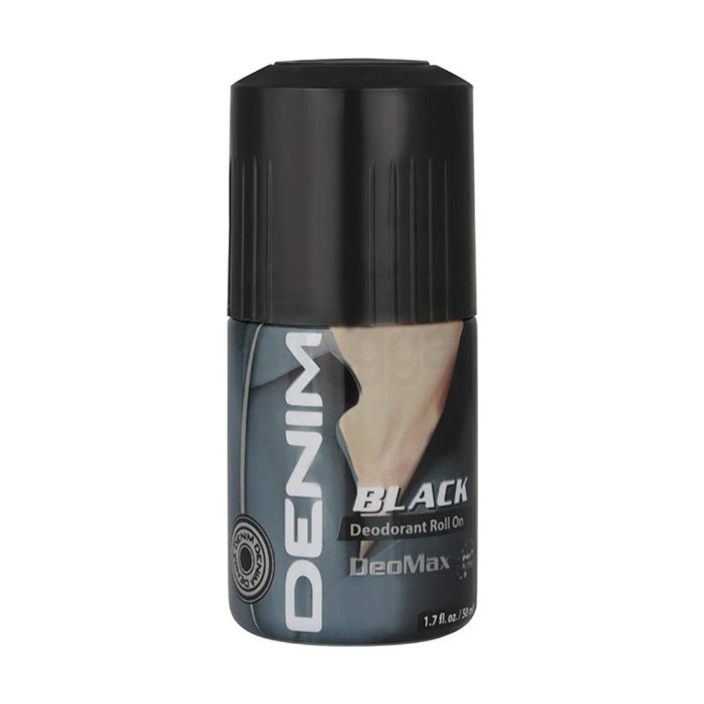 Denim Black 24hr Deomax Deodorant Roll On 50ml  