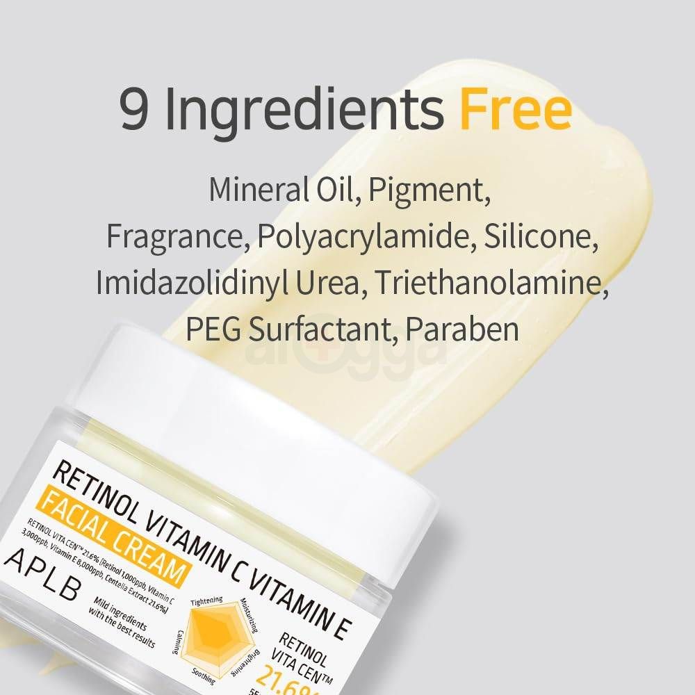 APLB Retinol Vitamin C Vitamin E 21.6% Facial Cream  