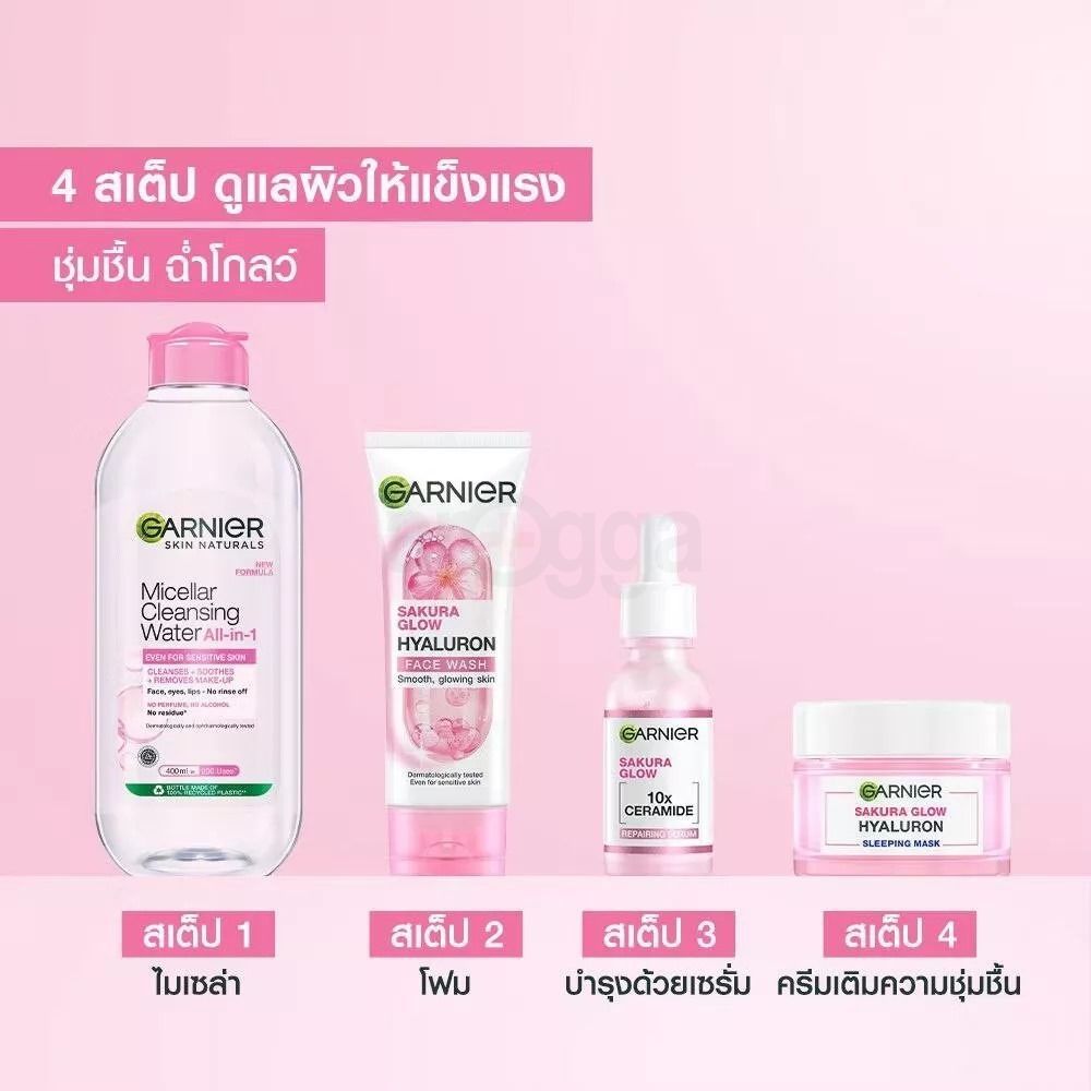 Garnier Night Sakura Glow Hyaluron Sleeping Mask   