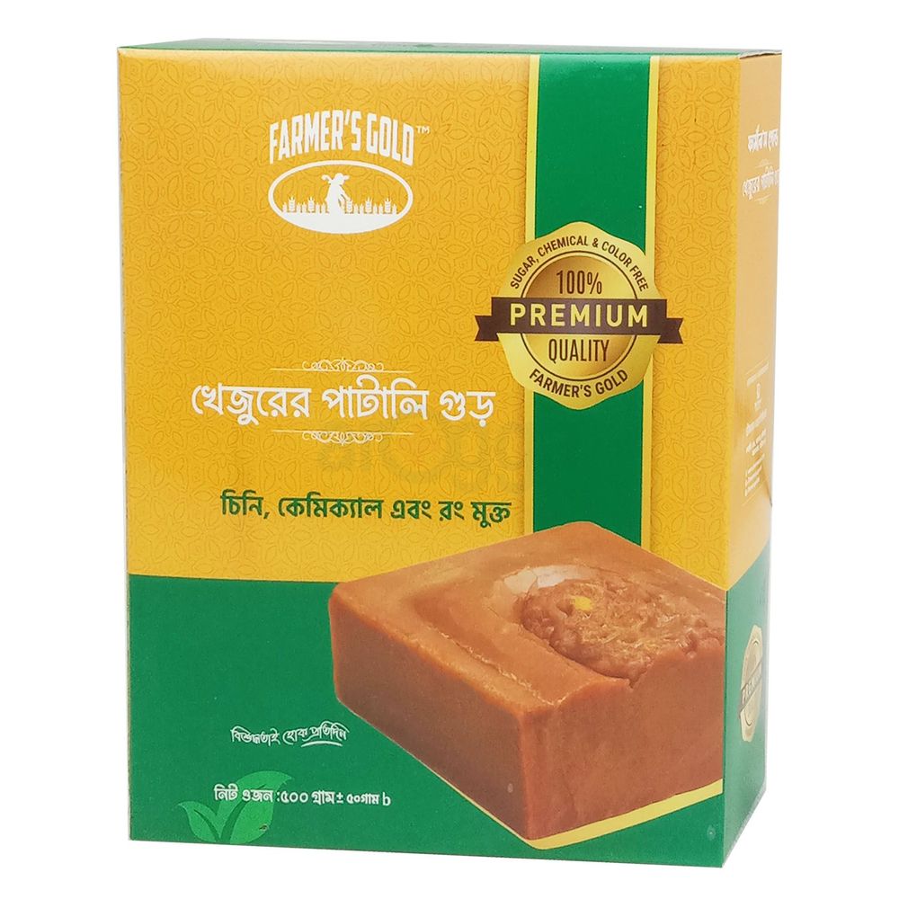 Khejur Patali Gur Premium Bar 500g  