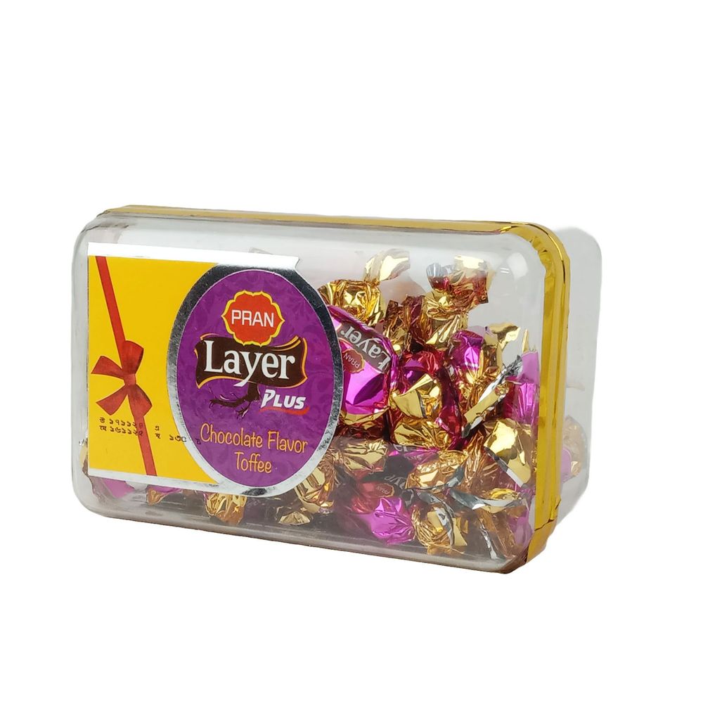 Pran Layer Plus Chocolate Flavor Toffee 185g  