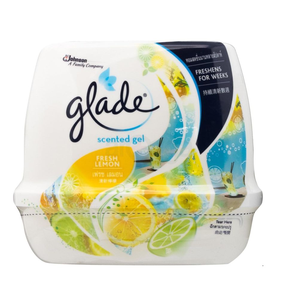 Glade Scented Gel Fresh Lemon Air Freshner 180g  