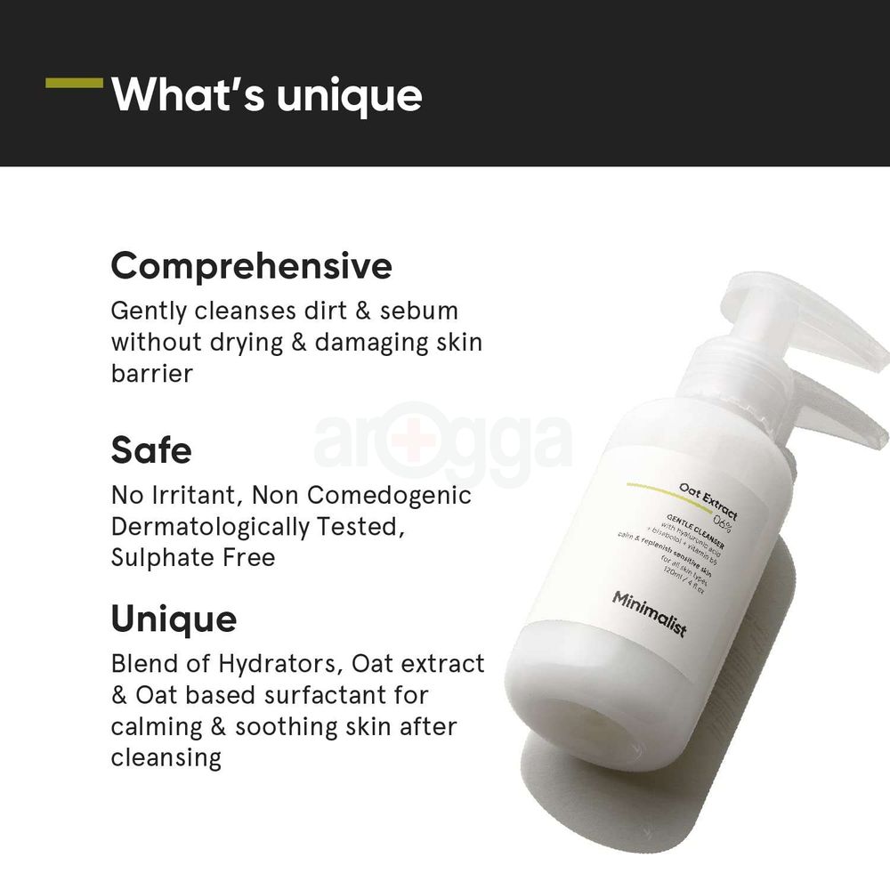 Minimalist Oat Extract 06% Gentle Cleanser for Sensitive Skin  