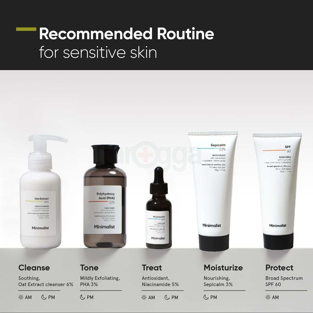 Minimalist Oat Extract 06% Gentle Cleanser for Sensitive Skin  