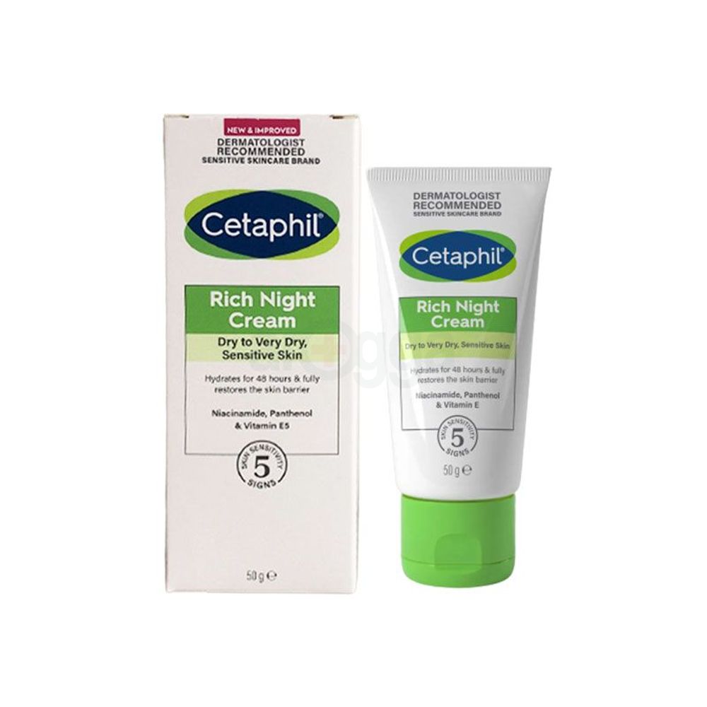 Cetaphil Rich Night Cream for Dry to Very Dry, Sensitive Skin  