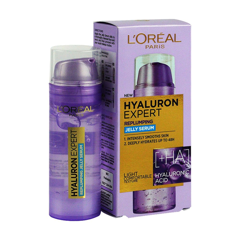 Loreal Paris Hyaluron Expert Replumping Jelly Serum with Hyaluronic Acid  