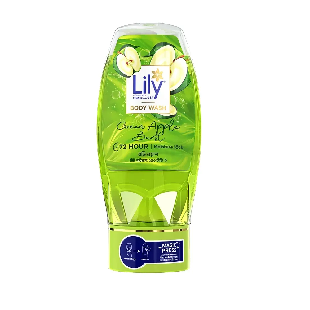 Lily 24hr Green Apple Burst Body Wash 250ml  