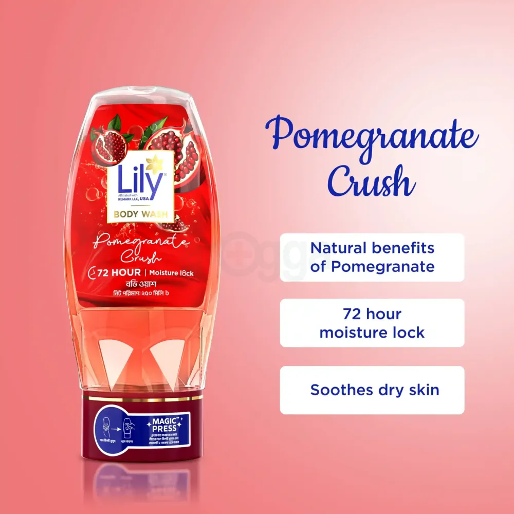 Lily Pomegranate Crush Body Wash 250ml  
