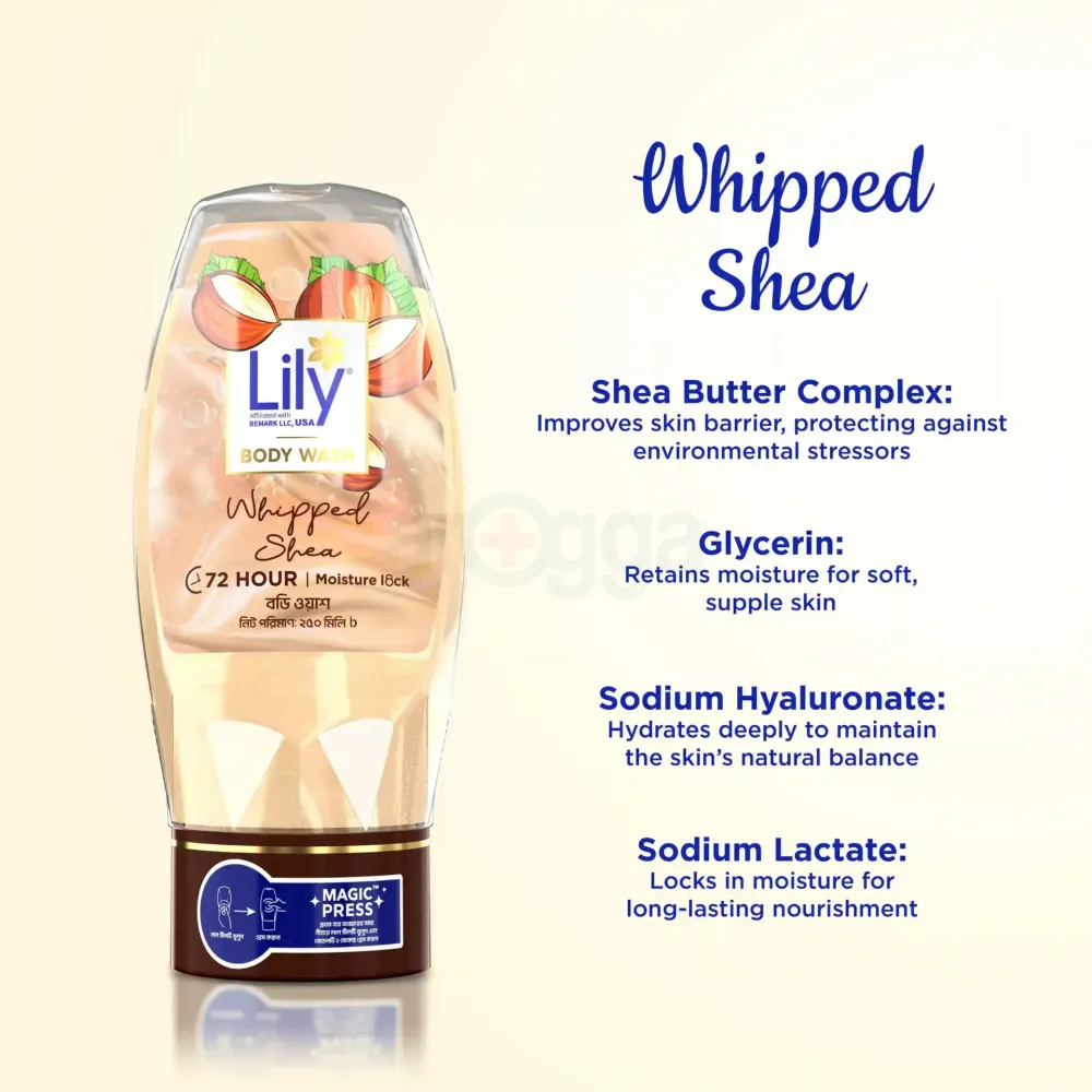LiLy Whipped Shea Body Wash 250ml  