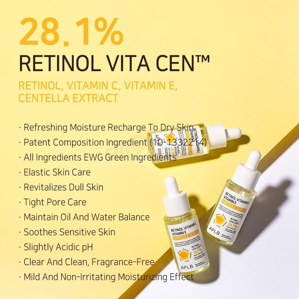APLB Retinol 28.1% Vitamin C Vitamin E Ampoule Serum  