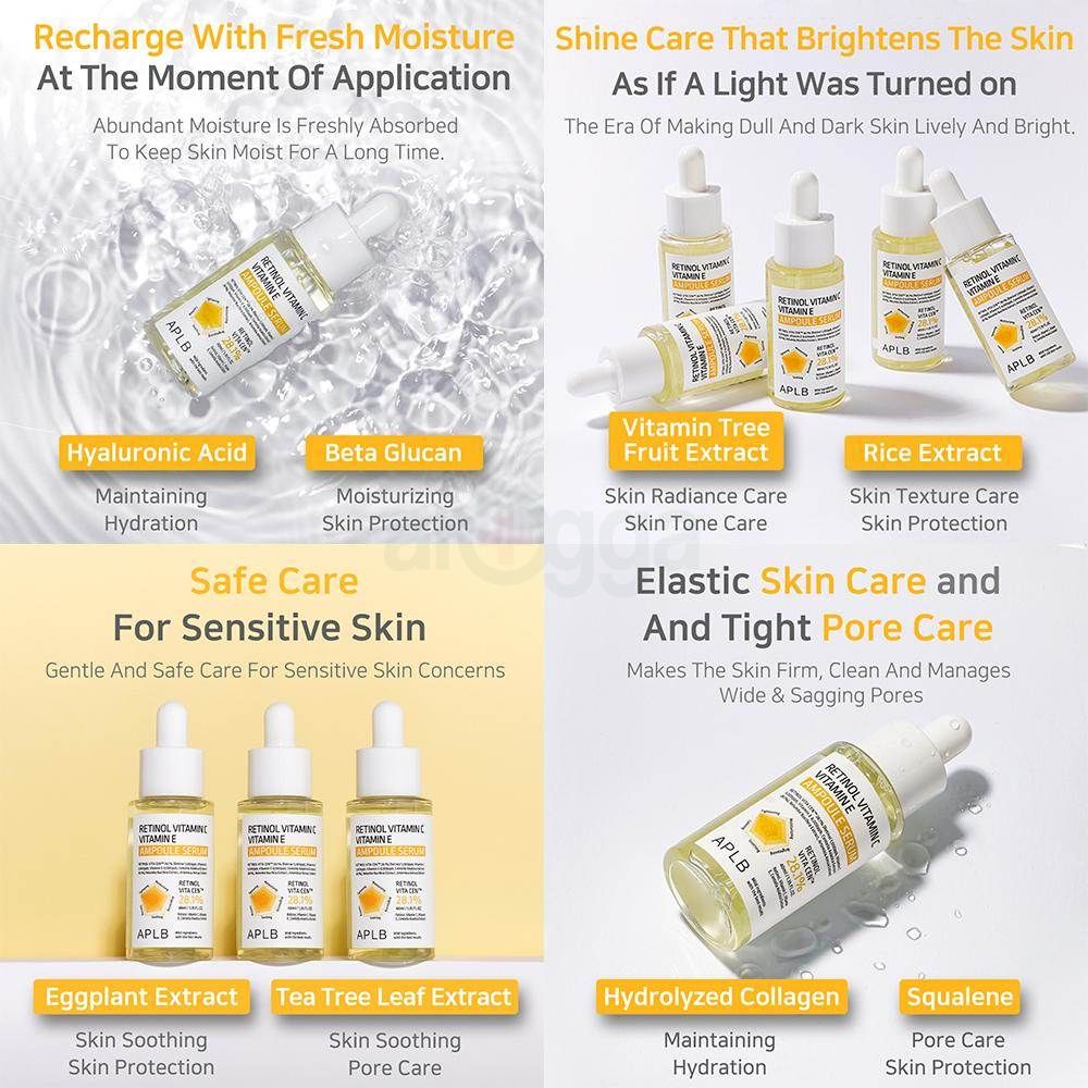 APLB Retinol 28.1% Vitamin C Vitamin E Ampoule Serum  