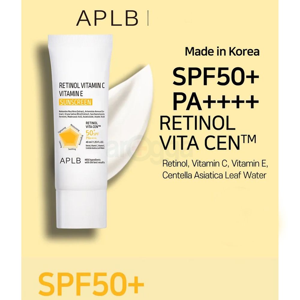 APLB Retinol Vitamin C Vitamin E Sunscreen SPF 50+ PA++++  