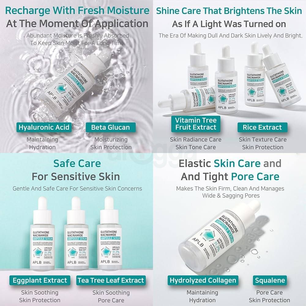 APLB Glutathione 31.3% Niacinamide Ampoule Serum  