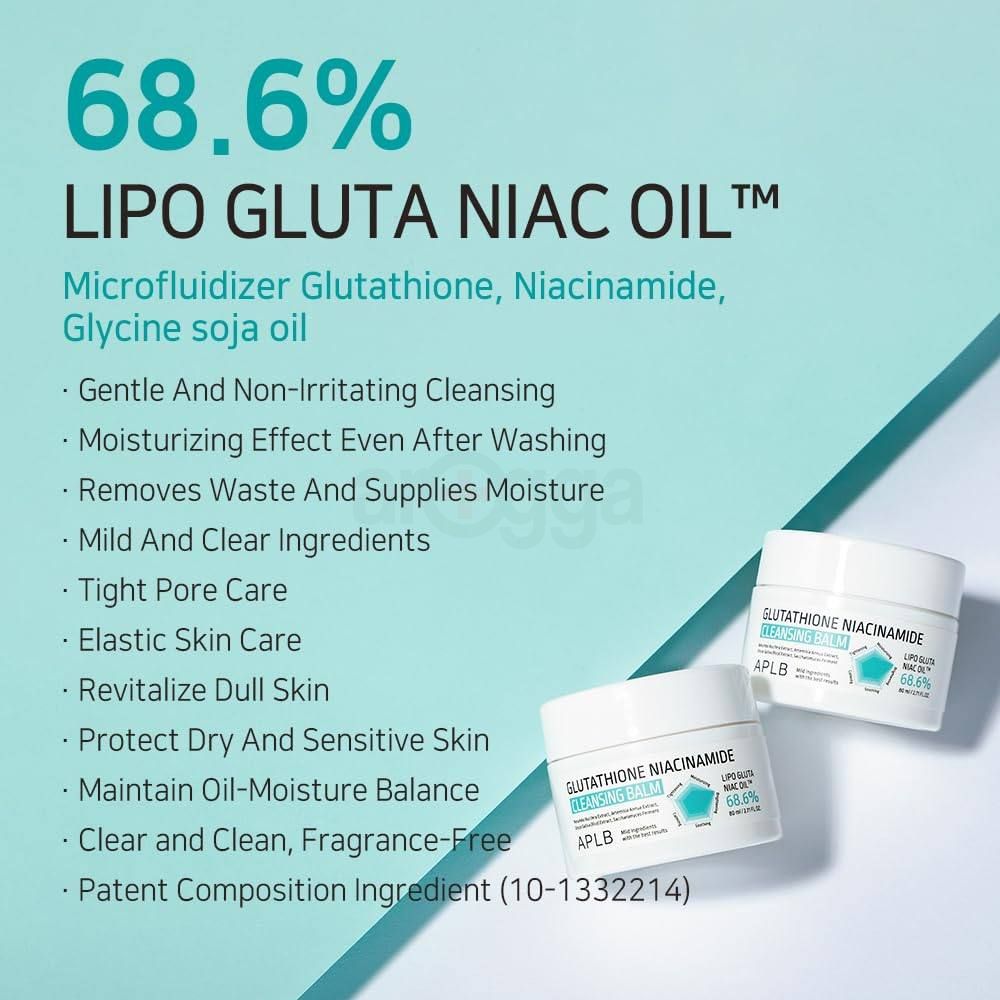 APLB Glutathione Niacinamide 68.6% Cleansing Balm  
