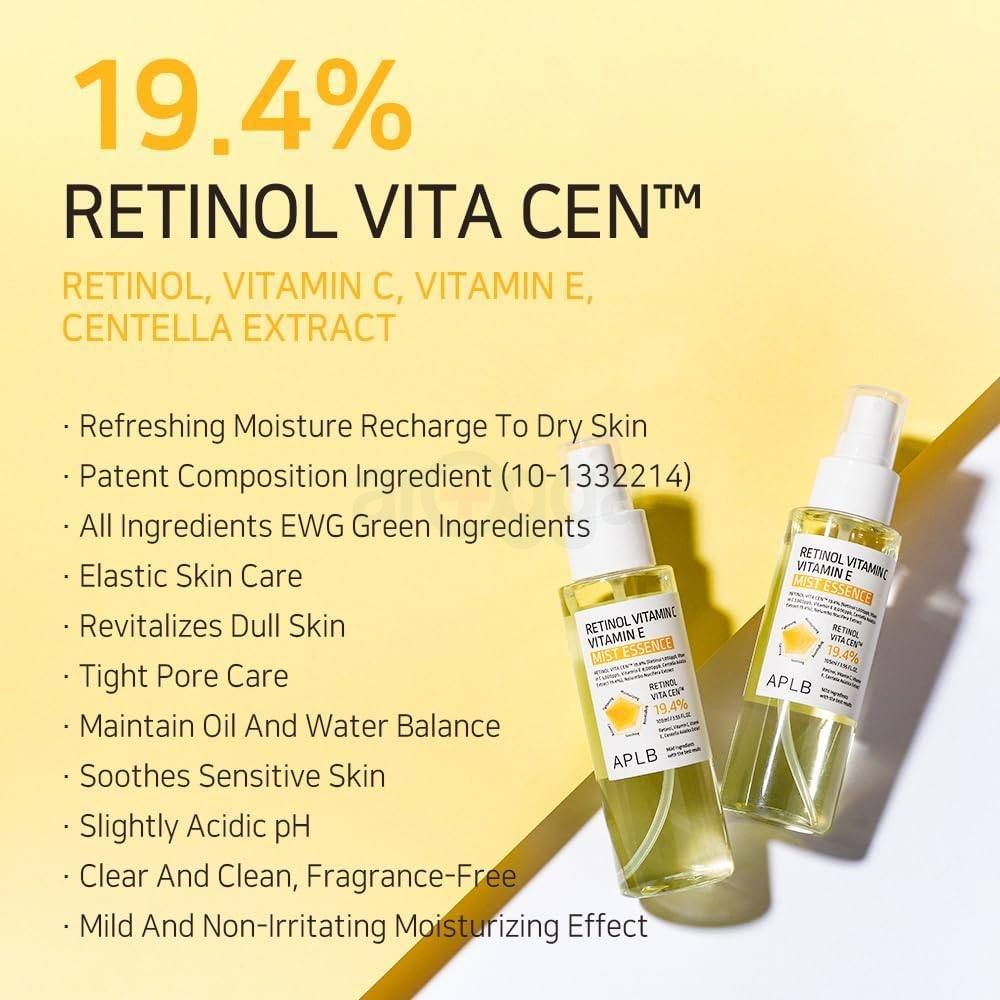 APLB Retinol 19.4%  Vitamin C Vitamin E Mist Essence  
